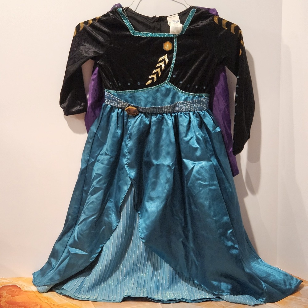 Disney Frozen Anna Costume Dress Girls Size 4-6X Princess Halloween
